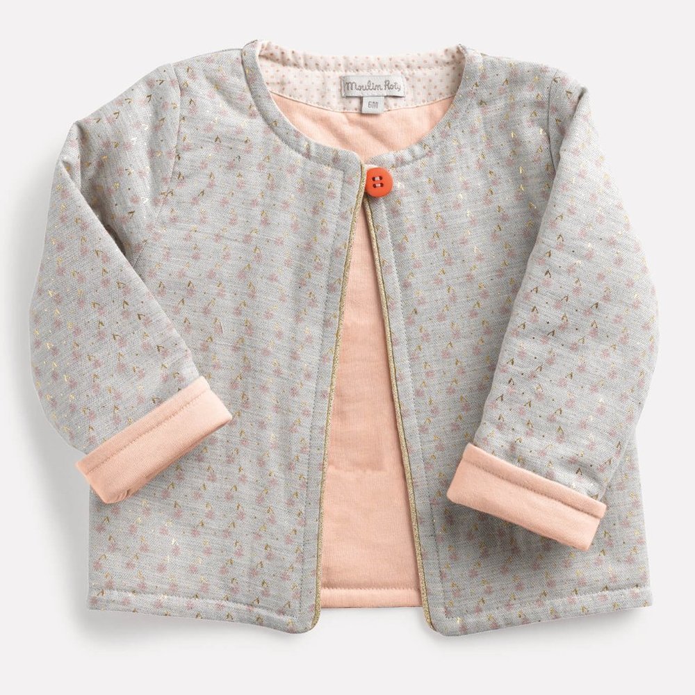 Grey and Gold Cardigan